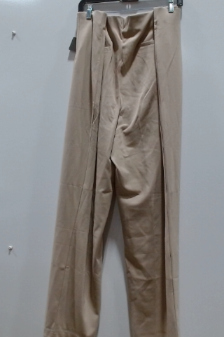 Beige Wide Leg Pants