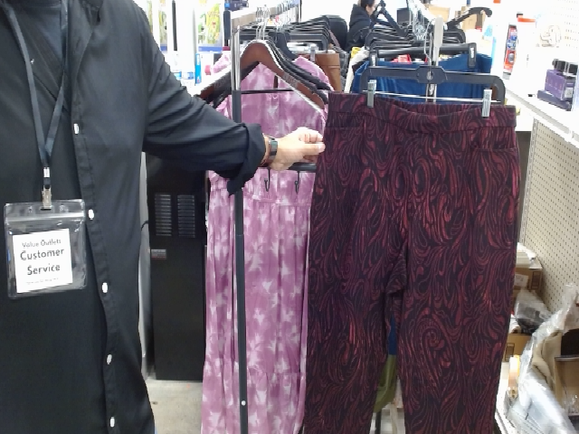 Burgundy Patterned Pants