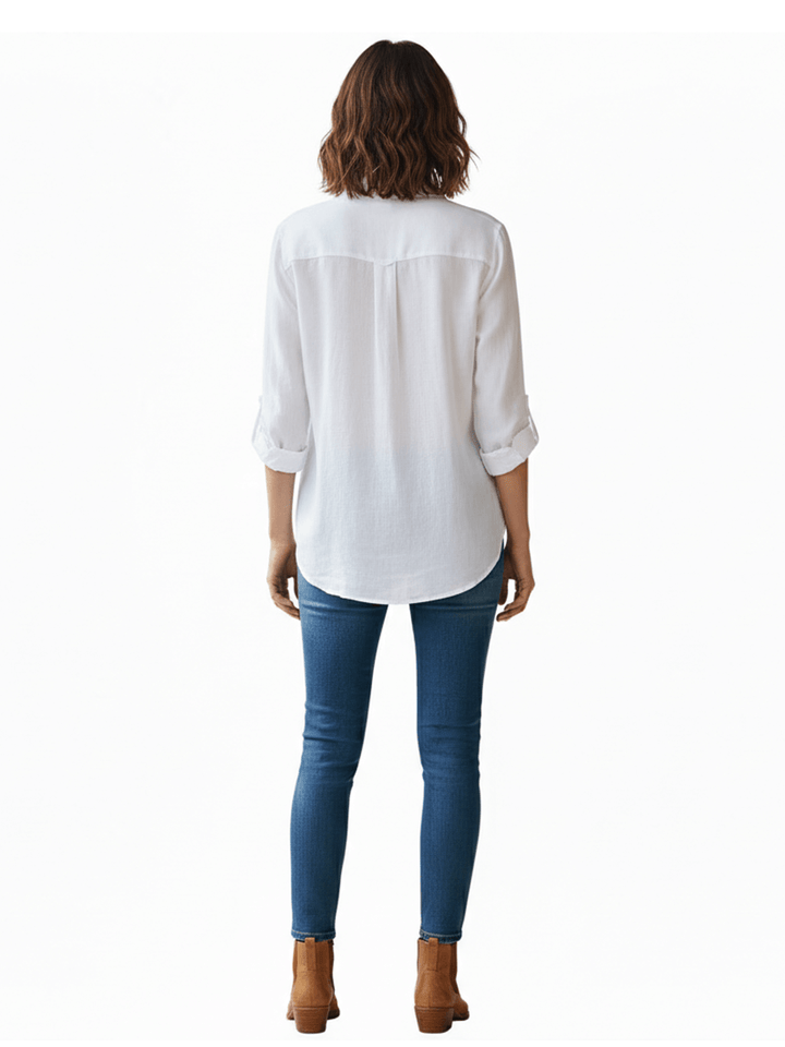 Eddie Bauer Women's Relaxed Roll Sleeve Shirt