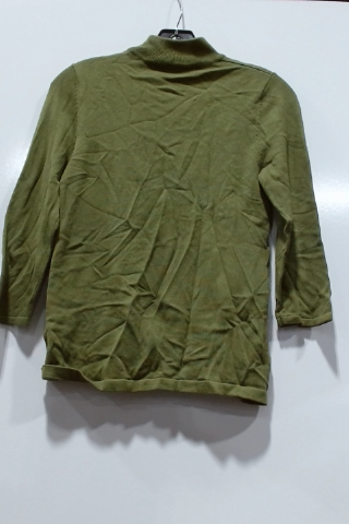 Talbots Cotton Olive Green Sweater