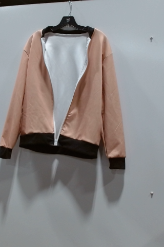 Peach Zip Up Activewear Jacket