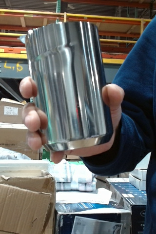 Silver Metal Container