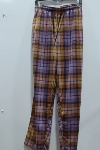 Wild Fable Pajama Pants Womens Medium Purple Plaid Drawstring High Rise