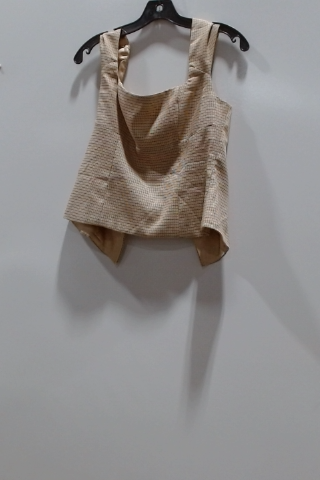 Beige Sleeveless Top