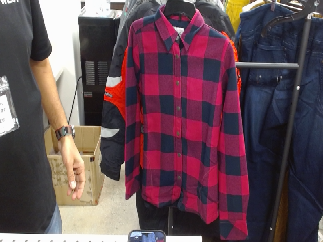 Pink Plaid Shirt