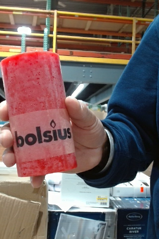 Bolsius Red Wax Candle