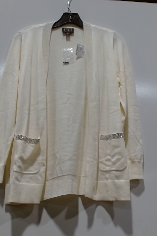 Alfred Dunner Women's Embellished Pocket Cardigan Sweater