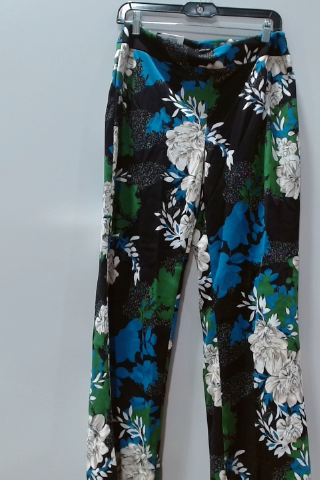 Floral Print Satin Pants