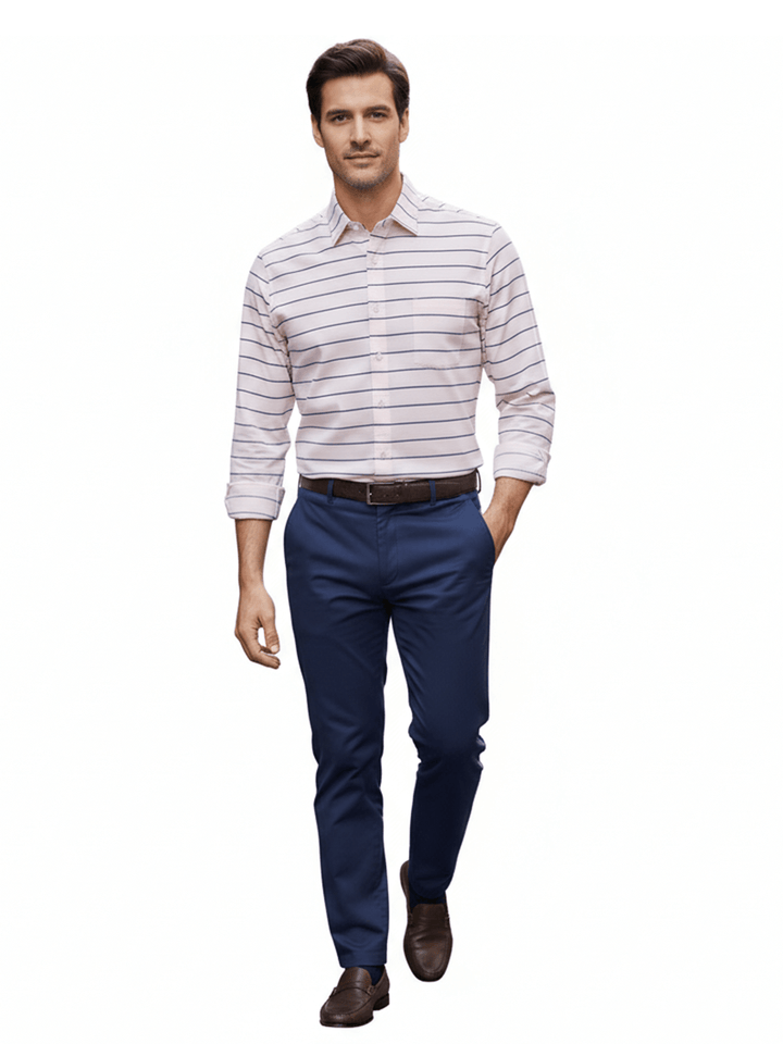 Van Heusen Pink Striped Long Sleeve Button-Down Shirt