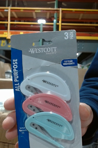 Westcott All-Purpose Letter Opener 3 Pack