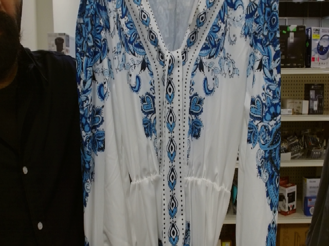 Printed Long Sleeve Dress
