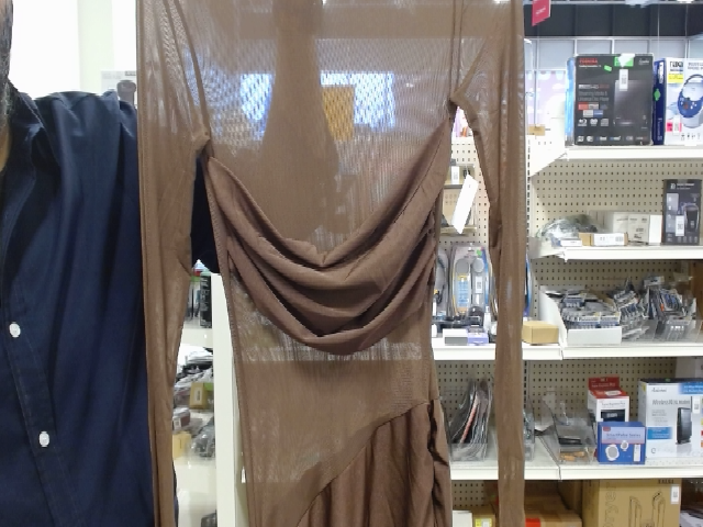 Brown Long Sleeve Dress