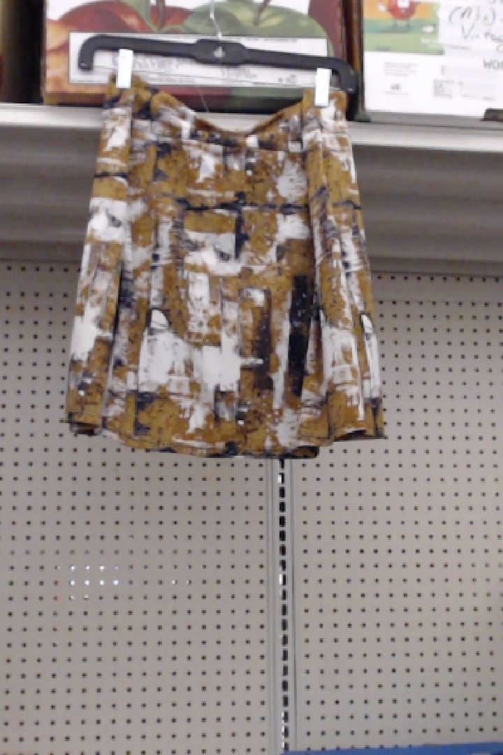 Abstract Print Skirt