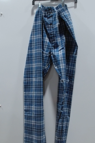 Blue Plaid Pants
