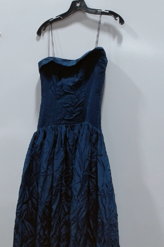 Blue Strapless Dress
