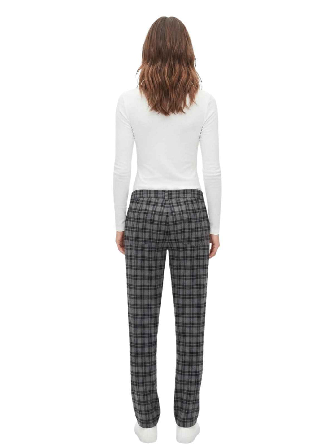 Gray Plaid Pajama Pants