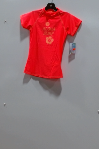 Red Aloha Surf Rash Guard