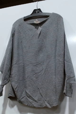 Love Tree Women's Grey Dolman Sleeve Sweater