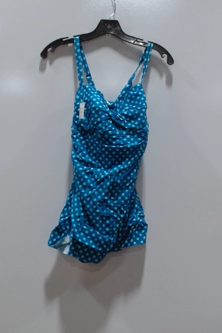 Blue Polka Dot Swimsuit