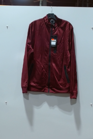 Super Massive Burgundy Polyester Activewear Jacket