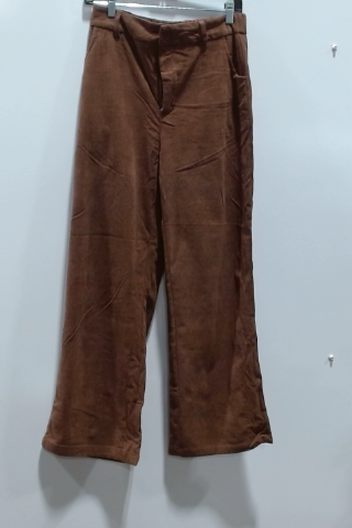 Brown Corduroy Wide Leg Pants