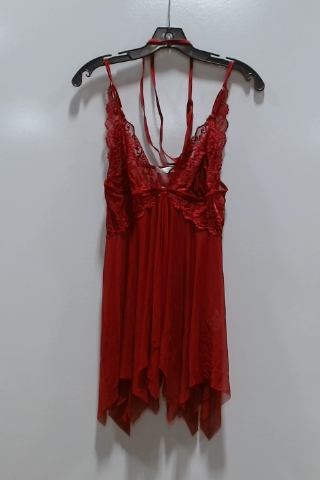 Red Lace Babydoll Pajamas