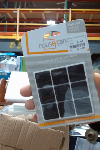 Housecare Floor Care Self-Stick Felt Pads