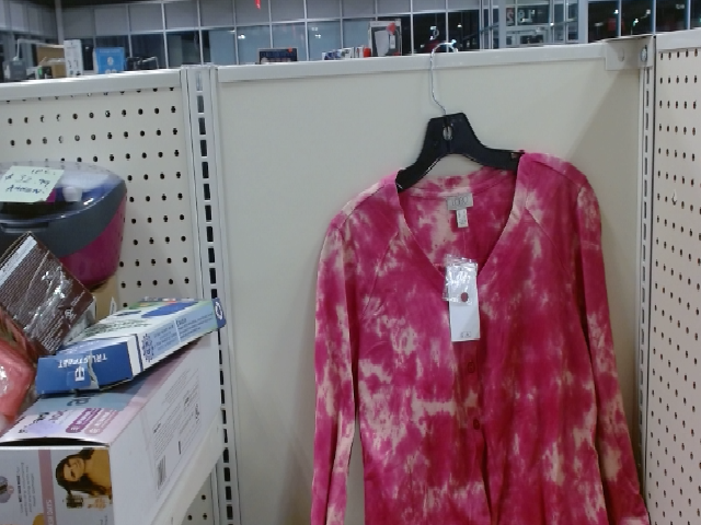 LOFT Pink Tie-Dye Cardigan
