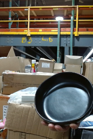 Black Round Bowl