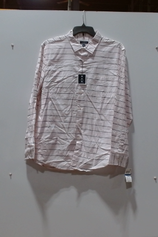 Van Heusen Pink Striped Long Sleeve Button-Down Shirt