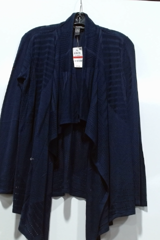 JM Collection Cotton Blend Open Front Cardigan Sweater