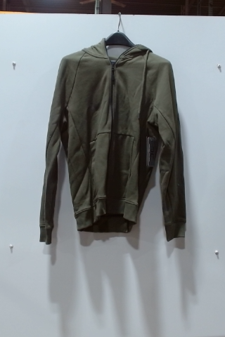 Lululemon Olive Green Cotton Blend Full Zip Hoodie