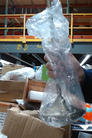 Silver candlestick holder