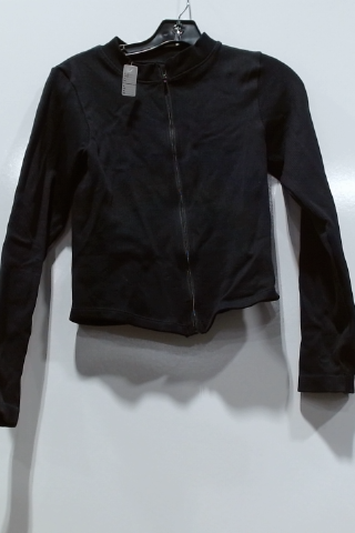 Lululemon Black Jacket Size 6 Full Zip Mock Neck