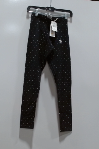 Adidas Black Dotted Activewear Leggings