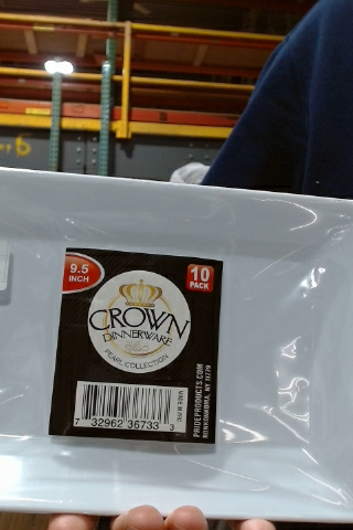 Crown Dinnerware 9.5 inch Tray 10 pack