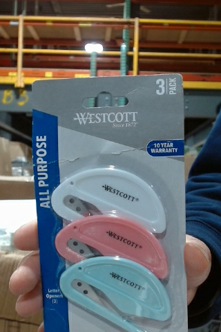 Westcott All Purpose Letter Opener 3 Pack