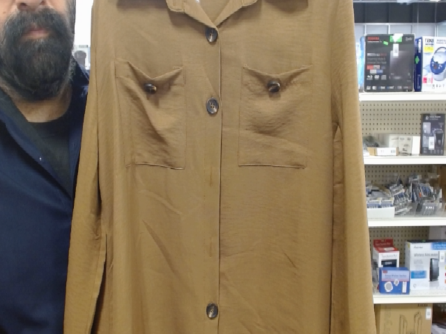 Long Sleeve Shirt Button Up with Pocket