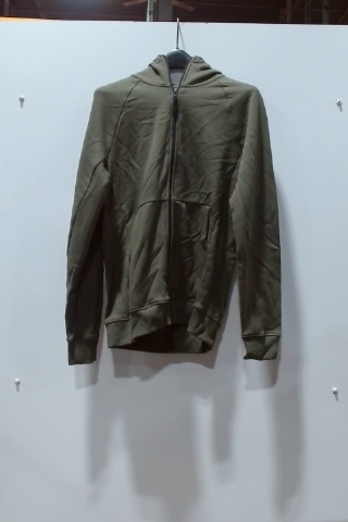 Olive Green Full Zip Hoodie