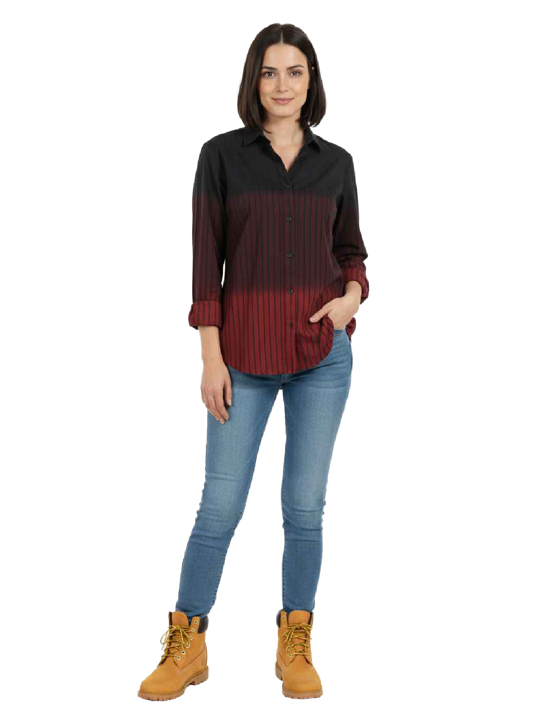 Alfani Red Cotton Shirt
