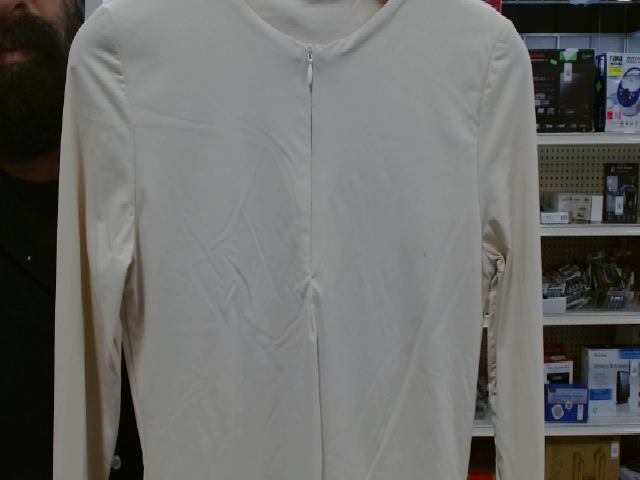 Cream Long Sleeve Top
