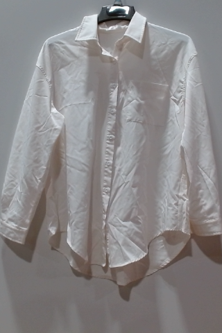 Elegant White Long Sleeve Blouse