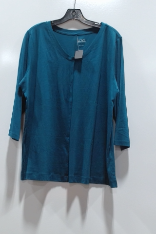 Lands' End Women's 3/4 Sleeve V-Neck Tunic Top