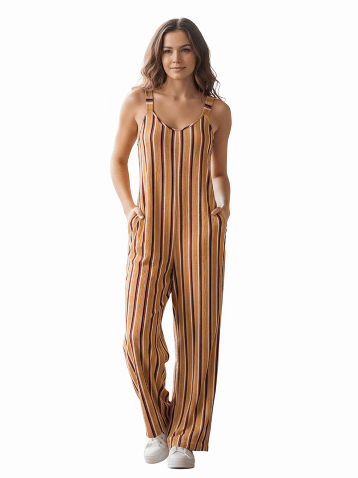 Wild Fable Women's Striped Sleeveless Jumpsuit
