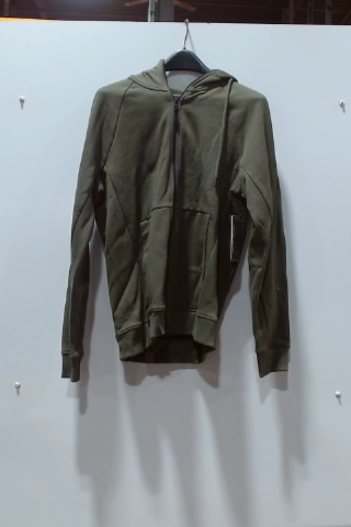 lululemon Men's Hoodie Full Zip Green Cotton