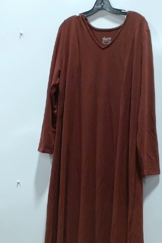 Women's Brown Long Sleeve Dress