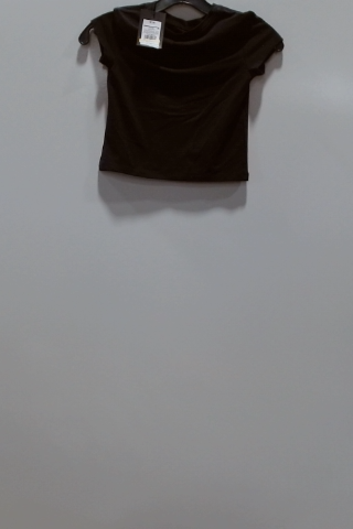 Wonder Nation Girls' Black Basic Short Sleeve T-Shirt