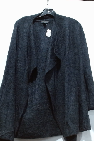 Eileen Fisher Gray Merino Wool Cardigan Sweater