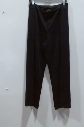 Black Cotton Blend Pants