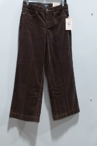 a.n.a Brown Corduroy High Rise Wide Leg Trouser Pants